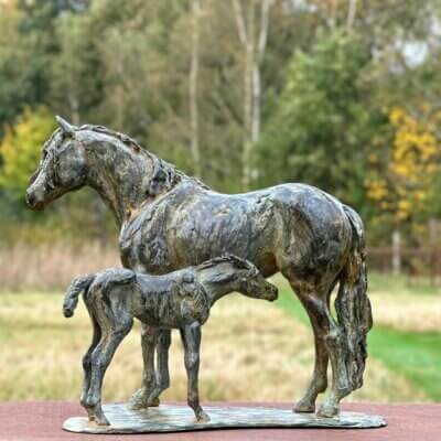 Beeld Haflinger brons