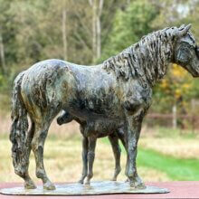 Haflinger beeld brons