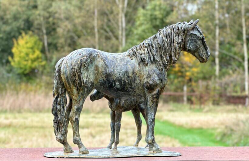 Haflinger beeld brons