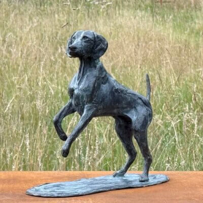 Weimaraner brons miniatuur