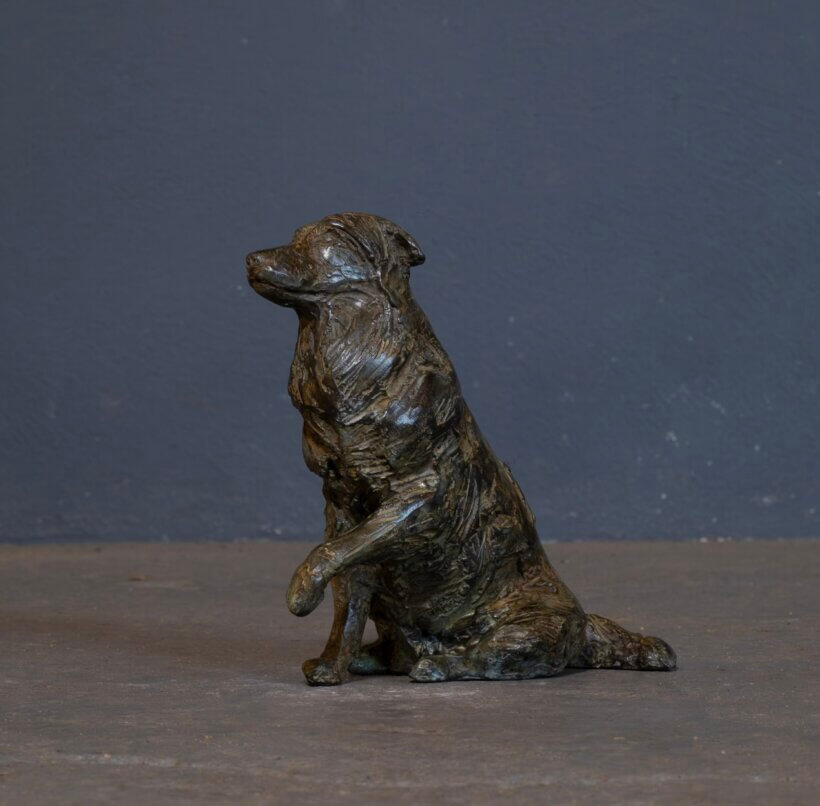 Hondenbeeld Australian Shepherd brons