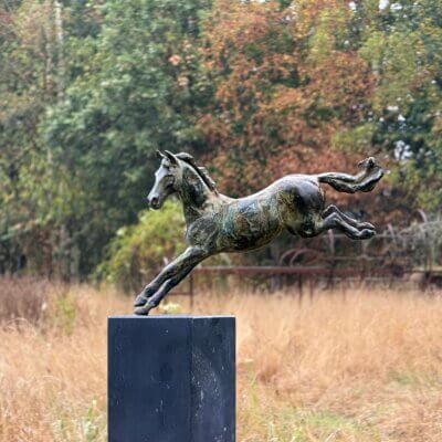 Springpaard op een been Brigitte Boss